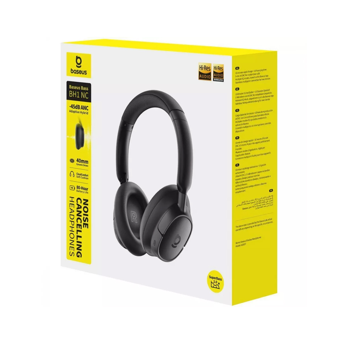 Наушники Baseus Bass BH1 NC Black (A0203703) – купить недорого с доставкой по Алматы и Казахстану