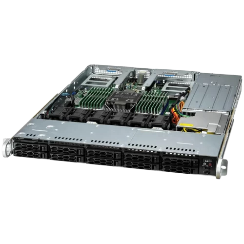 Supermicro assembled server based on SYS-111C-NR-G1 X13 UP CloudDC 1U, 4510,1 28G,2x960G,10G,HF,RoHS — купить в Казахстане | neom.kz