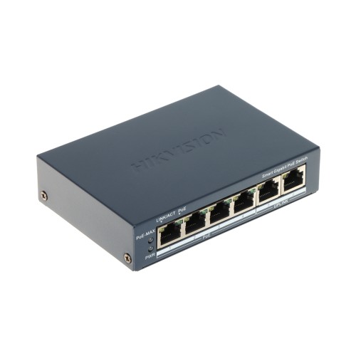 Коммутатор Hikvision DS-3E1506P-EI/M-4P1T1F, 5 портов 1 Гбит/с, 1×SFP, PoE+, управляемый L2 — купить в Казахстане | neom.kz