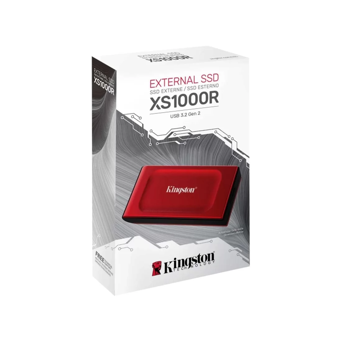 Внешний SSD диск Kingston 2TB XS1000 Красный – купить недорого с доставкой по Алматы и Казахстану
