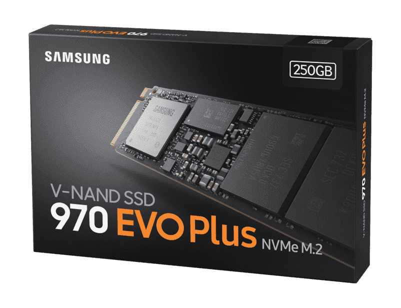 SSD накопитель 250 Gb Samsung 970 EVO Plus, M.2, PCIe 3.0