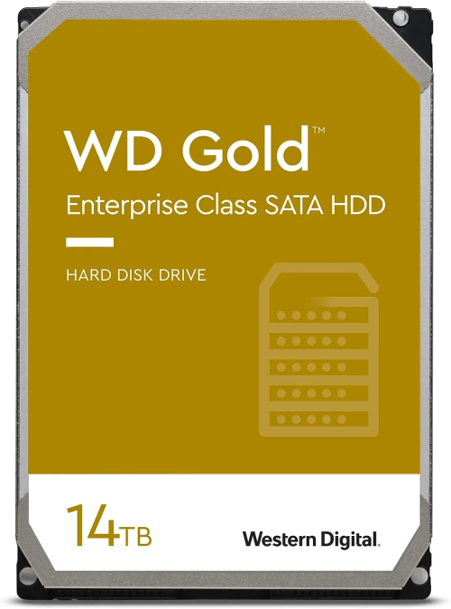 Жёсткий диск HDD 14 Tb SATA 6Gb/s Western Digital Gold WD141KRYZ  3.5" 7200rpm 512Mb