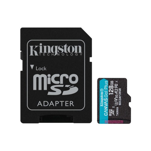 Карта памяти Kingston SDCG4/128GB Canvas Go Plus A2 U3 V30 128GB – купить недорого с доставкой по Алматы и Казахстану