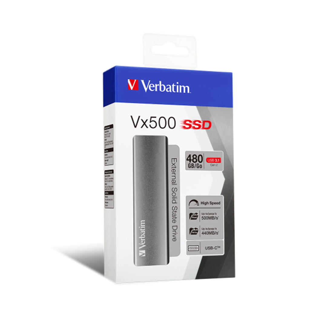 Внешний SSD диск Verbatim VX500 47443 480GB Серый – купить недорого с доставкой по Алматы и Казахстану