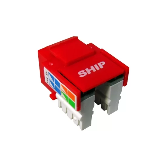 Модуль Keystone RJ-45 SHIP M245-4, кат.5e, U/UTP, красный – купить недорого с доставкой по Алматы и Казахстану