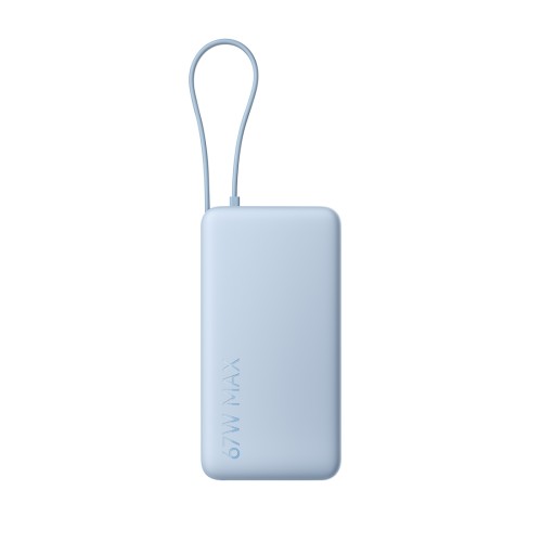 Внешний аккумулятор Xiaomi 67W Power Bank 20000 (Integrated Cable) Ice Blue — купить в Казахстане | neom.kz