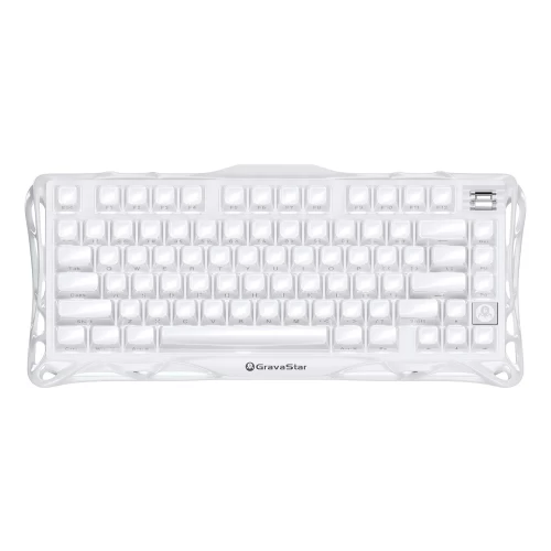 Клавиатура игровая механическая беспроводная GravaStar Mercury K1 Opaline White, 79 клавиш, белая — купить в Казахстане | neom.kz