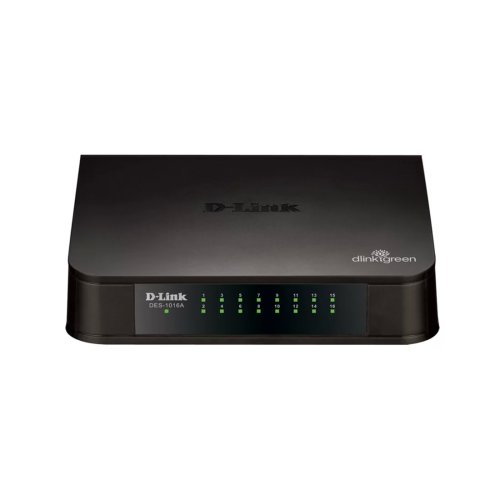 Коммутатор D-Link DES-1016A/E2A, 16 портов 100 Мбит/с, неуправляемый — купить в Казахстане | neom.kz