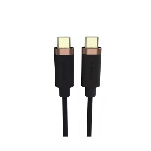 Интерфейсный кабель Duracell USB7030A USB-C to USB-C Черный — купить в Казахстане | neom.kz