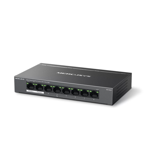 Коммутатор Mercusys MS108GP, 8 портов 1 Гбит/с, PoE+, неуправляемый — купить в Казахстане | neom.kz