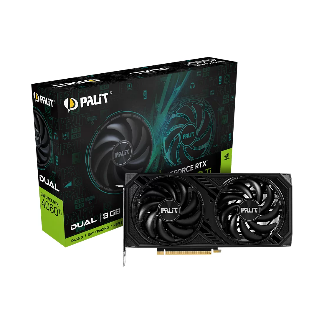 Видеокарта Palit RTX 4060 Ti Dual, 8 ГБ, GDDR6