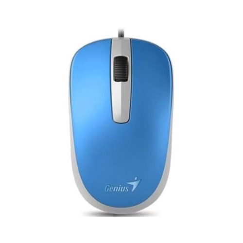 Мышь проводная Genius DX-120, 3 кнопки, 1000 dpi, синяя — купить в Казахстане | neom.kz