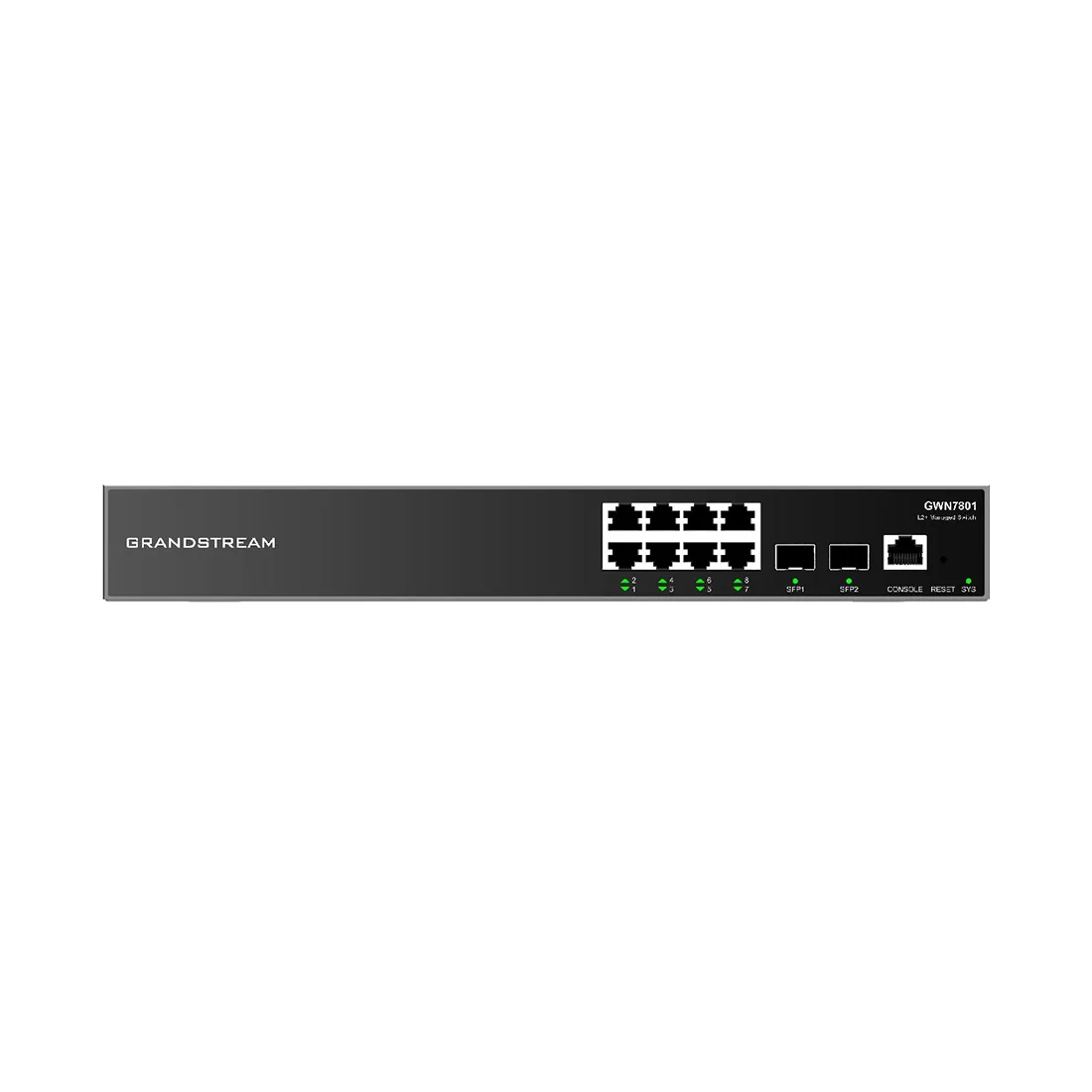 Коммутатор Grandstream GWN7801, 8 портов 1 Гбит/с, 2×SFP, управляемый L2+ – купить недорого с доставкой по Алматы и Казахстану