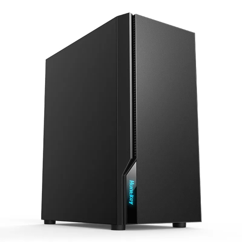 Компьютерный корпус Huntkey BU530, Без БП, 0.5mm, 2xUSB2.0, 1xUSB3.0, HD-Audio, ATX/mATX, Black