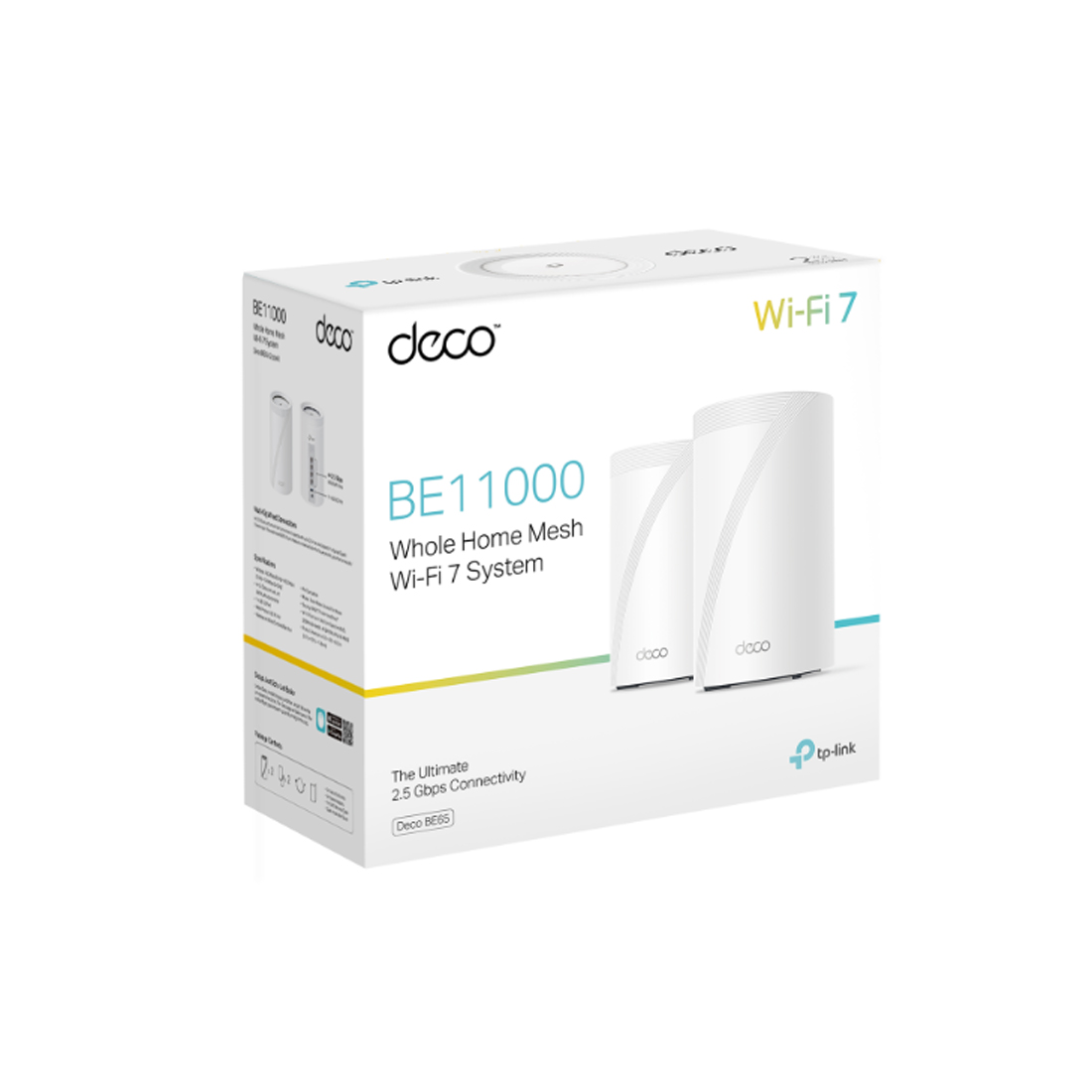 Mesh Wi-Fi система TP-Link Deco BE65(2-pack), Wi-Fi 7 BE9300, 2.4/5/6 ГГц, 4×WAN 2.5 Гбит/с – купить недорого с доставкой по Алматы и Казахстану