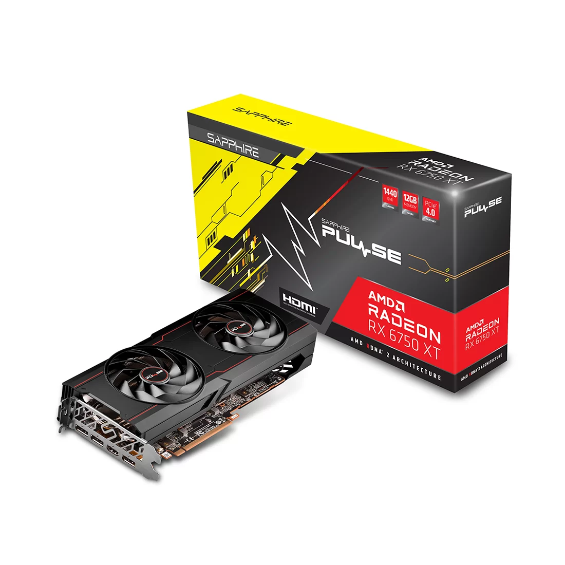 Видеокарта Sapphire PULSE RADEON RX 6750 XT GAMING OC 12G (11318-03-20G) фото 3