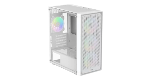 Корпус Ocypus Gamma C50 ARGB, Mini Tower, белый, без БП