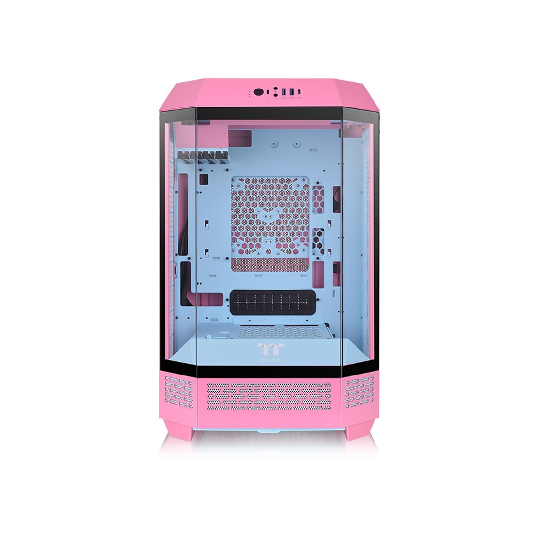 Корпус Thermaltake The Tower 300 Bubble Pink, Mini Tower, розовый, без БП