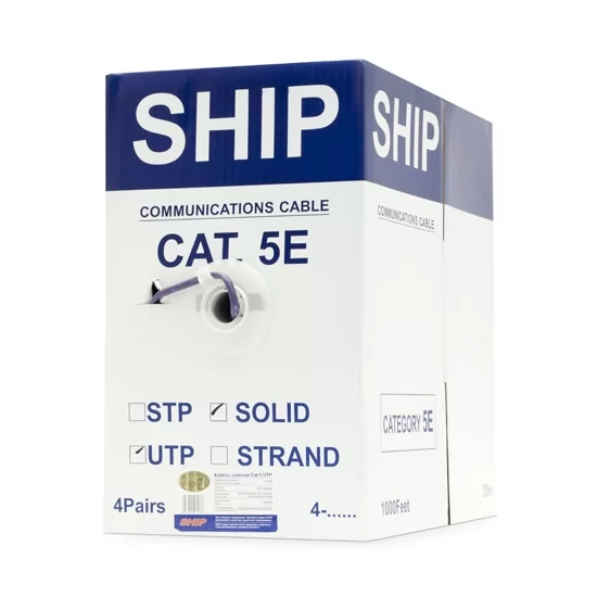 Кабель сетевой SHIP D108 Cat.5e UTP 30В LSZH – купить недорого с доставкой по Алматы и Казахстану