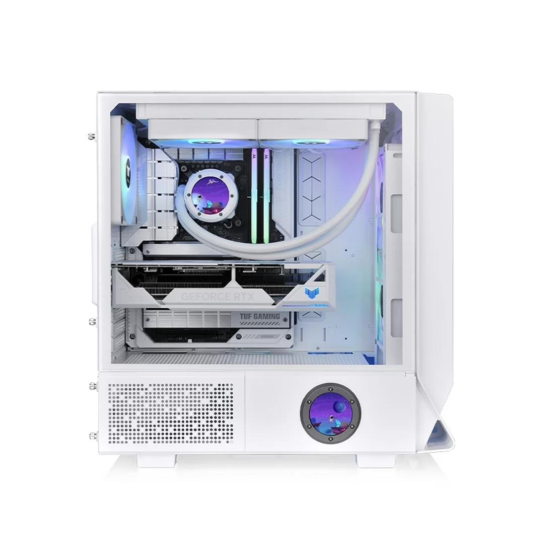 Корпус Thermaltake Ceres 350 MX Snow, Midi Tower, белый, без БП