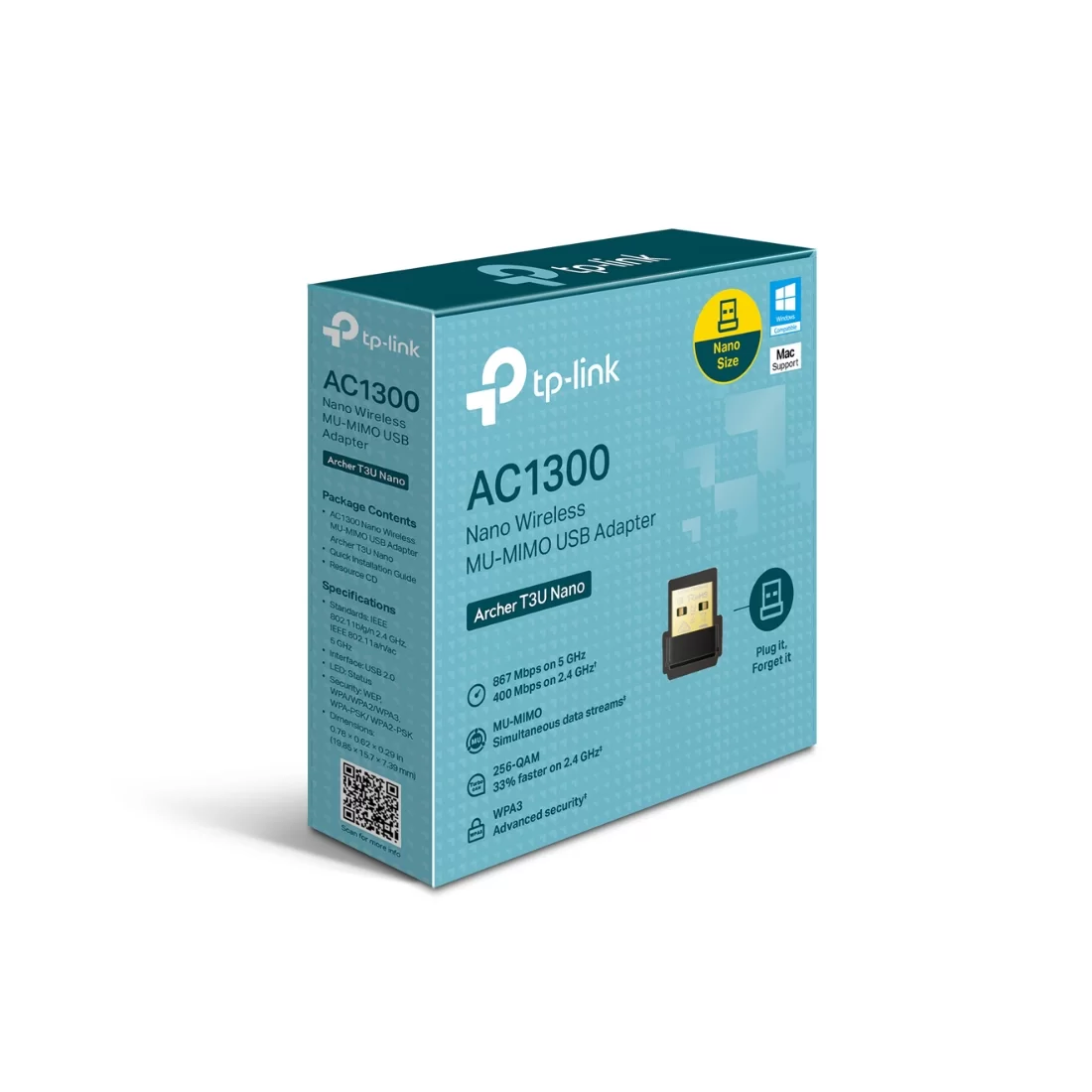 USB-адаптер TP-Link Archer T3U Nano – купить недорого с доставкой по Алматы и Казахстану