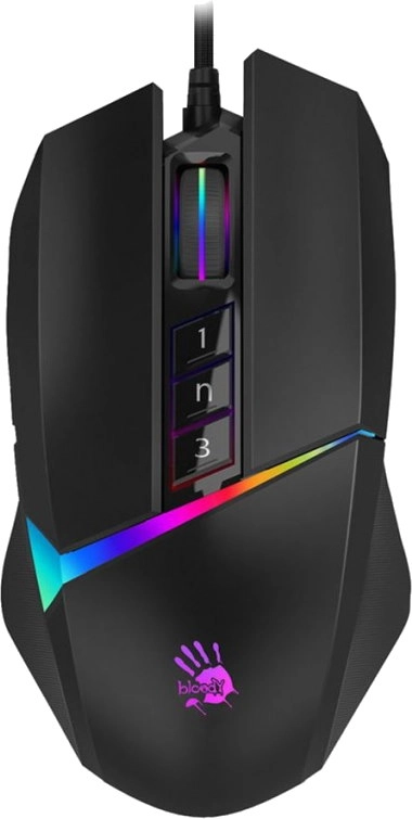 Мышь игровая проводная A4Tech Bloody W60-Max, чёрная