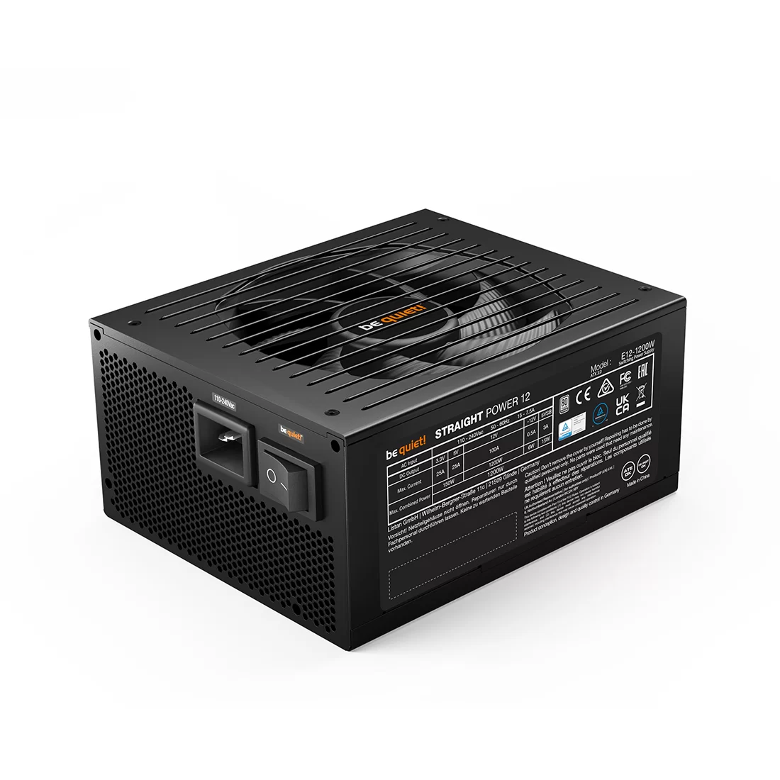 Блок питания Bequiet! Straight Power 12 1200W BN339 – купить недорого с доставкой по Алматы и Казахстану фото 2