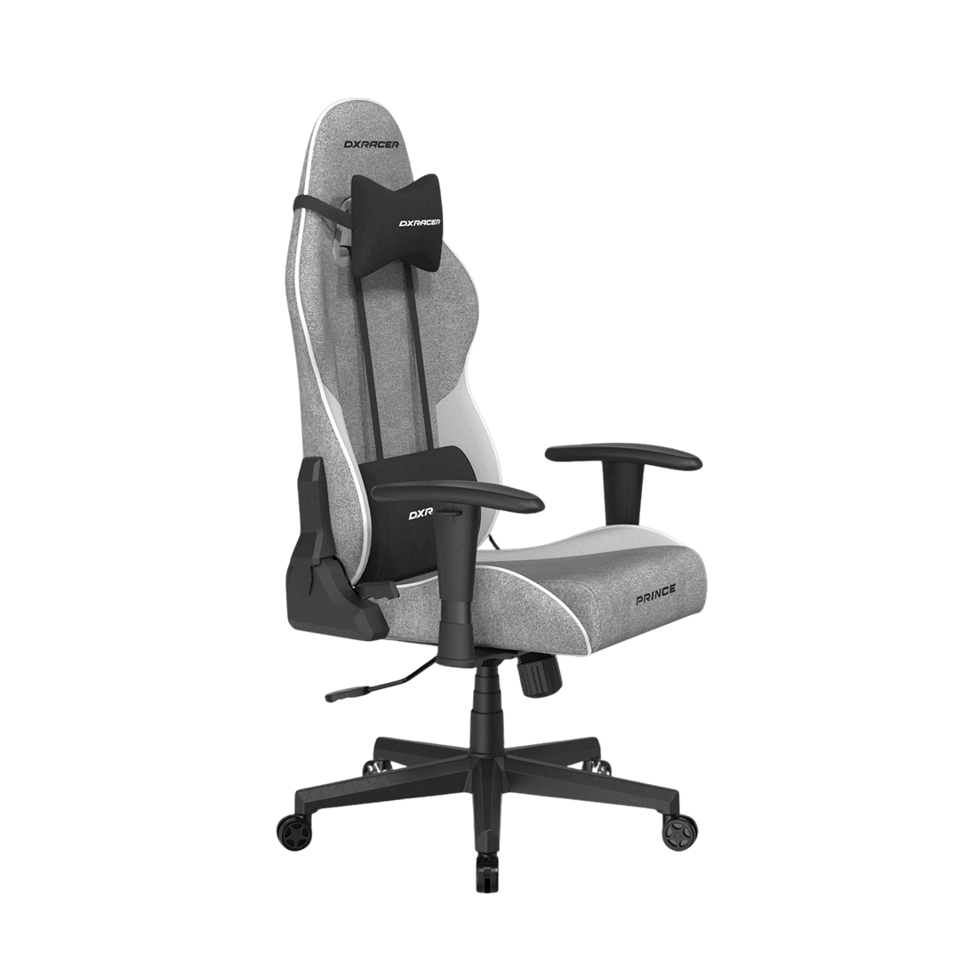 Игровое компьютерное кресло DXRacer Prince, ткань (GC/LPF24FBCFBB/GW.G) – купить недорого с доставкой по Алматы и Казахстану фото 2