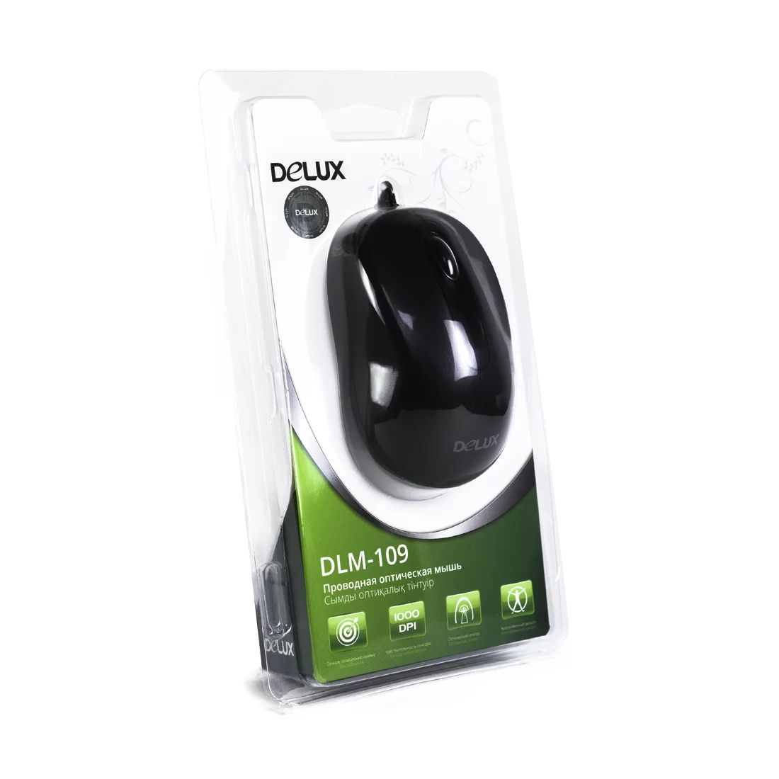 Компьютерная мышь Delux DLM-109OUB – купить недорого с доставкой по Алматы и Казахстану