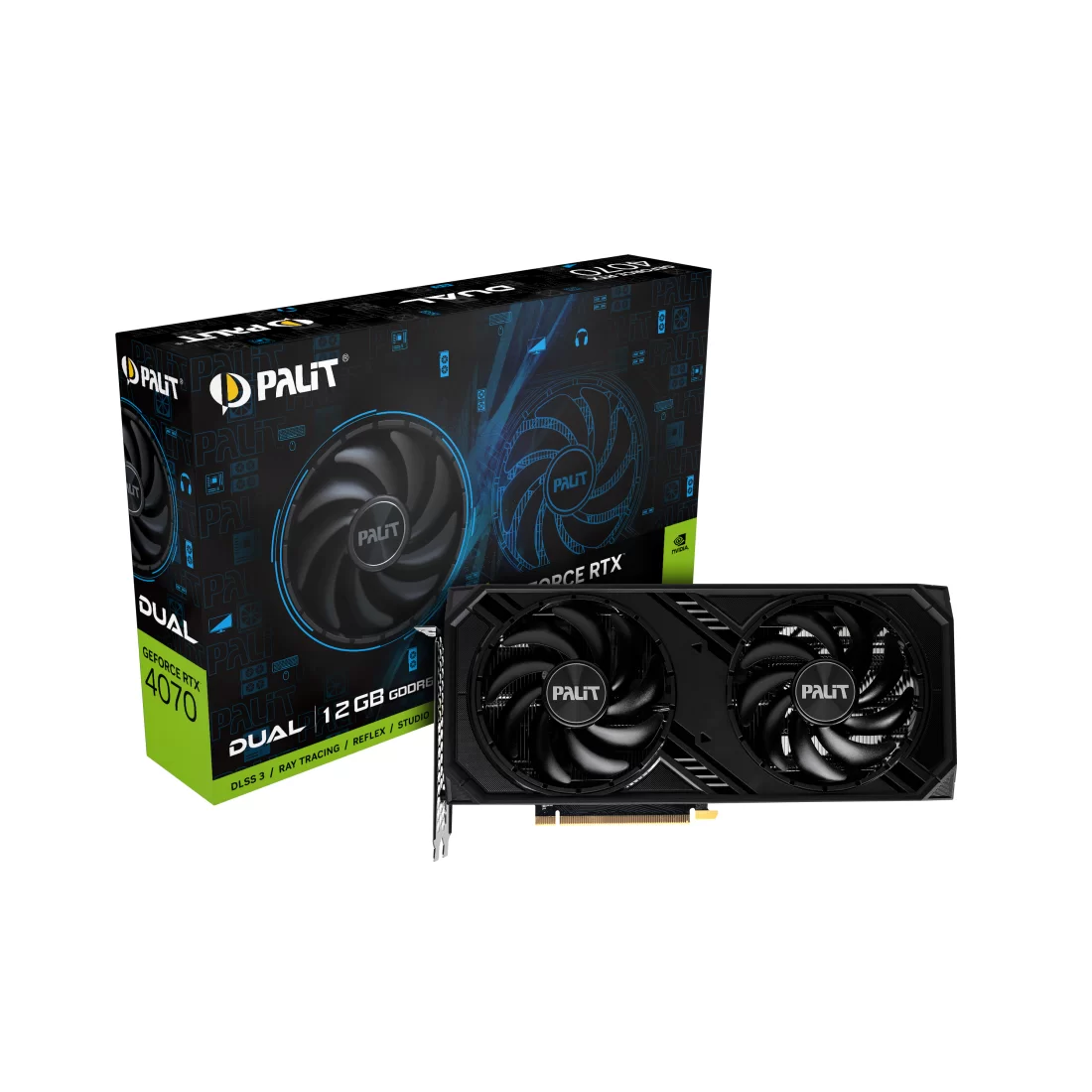 Видеокарта Palit RTX 4070 Dual D6, 12 ГБ, GDDR6 фото 3
