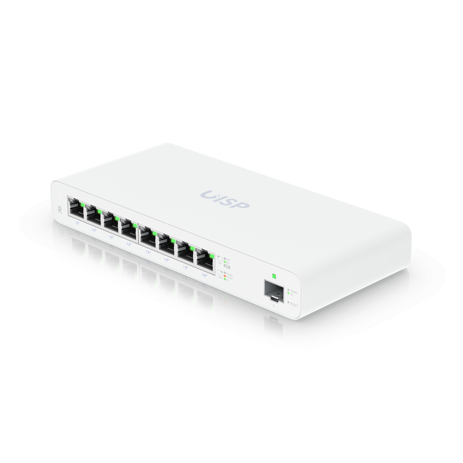 Маршрутизатор Ubiquiti UISP-R-EU, 8×LAN 1 Гбит/с, 1×SFP, PoE-out — купить в Казахстане | neom.kz
