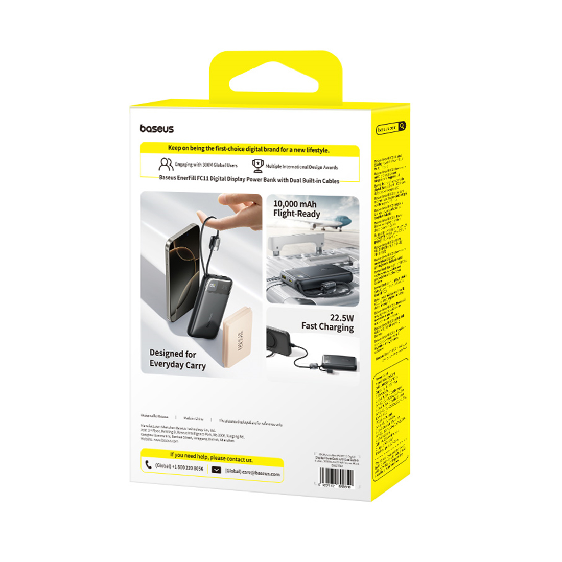 Внешний аккумулятор Baseus EnerFill FC11 10000mAh 22.5W Black (E0027R04) – купить недорого с доставкой по Алматы и Казахстану