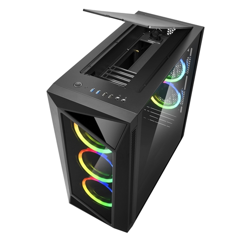 Корпус Sharkoon REV200, ATX, 2x3.5, 4x2.5,2xUSB 3.0, 2xUSB 2.0, Audio, 484*215*485mm, без БП