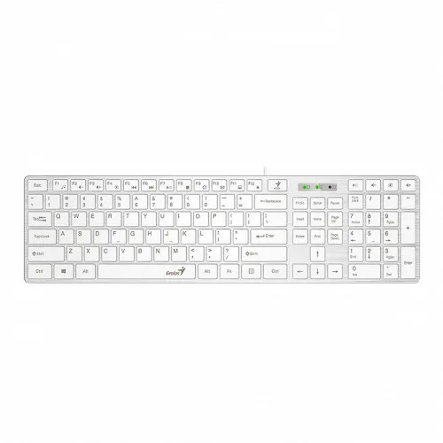 Клавиатура Genius RS2,SlimStar 126,RU,USB,WHITE 31310017410 — купить в Казахстане | neom.kz