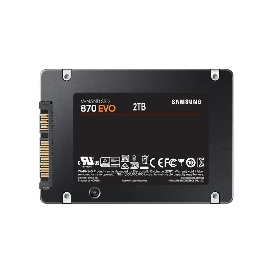 Накопитель SSD Samsung 870 EVO, 2 ТБ, 2.5", SATA III