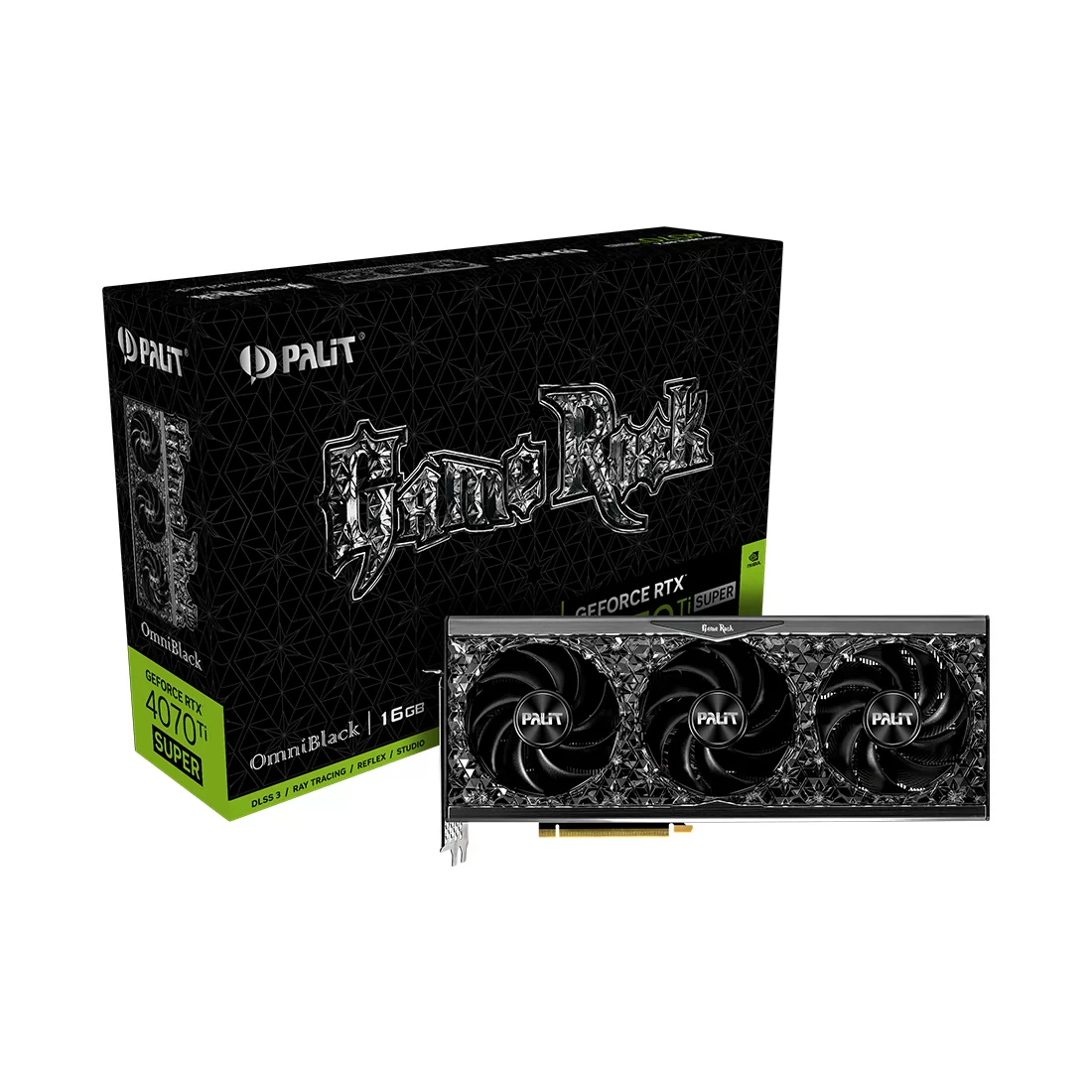 Видеокарта Palit RTX 4070 Ti Super GameRock Omniblack, 16 ГБ, GDDR6X фото 3