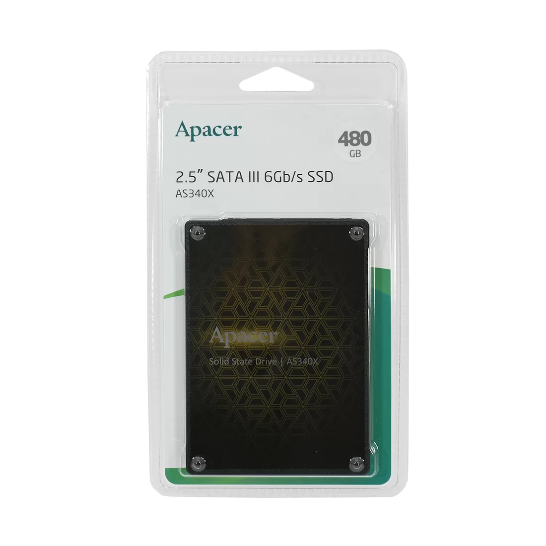 Накопитель SSD Apacer AS340X, 480 ГБ, 2.5", SATA III