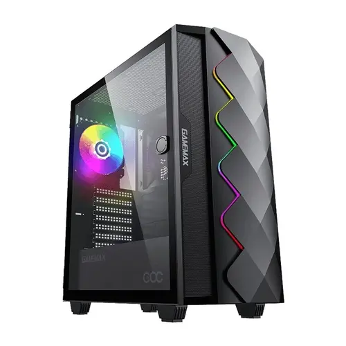 Корпус GameMax Diamond COC Black, MATX, 1x120FAN, 1x140COC, без БП