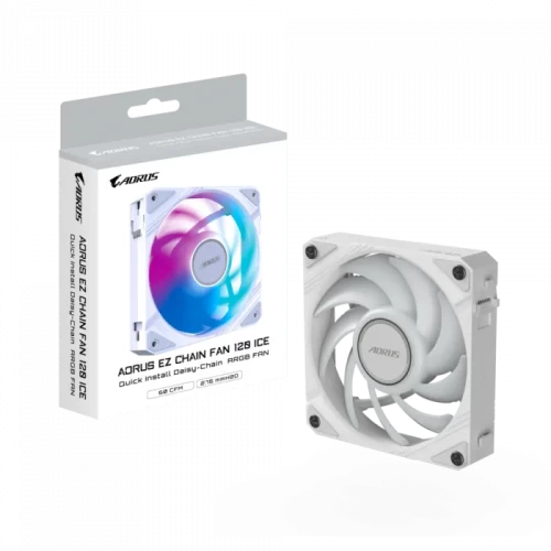 Вентилятор для корпуса Gigabyte GP-ECFAN1201 ICE, WHITE — купить в Казахстане | neom.kz