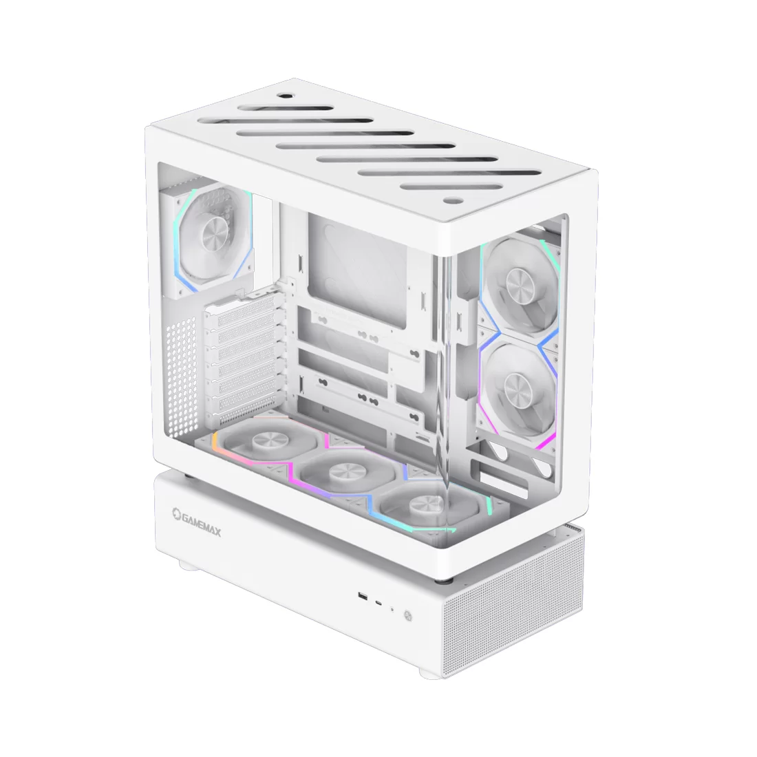 Компьютерный корпус Gamemax N80 WH White без Б/П фото 3