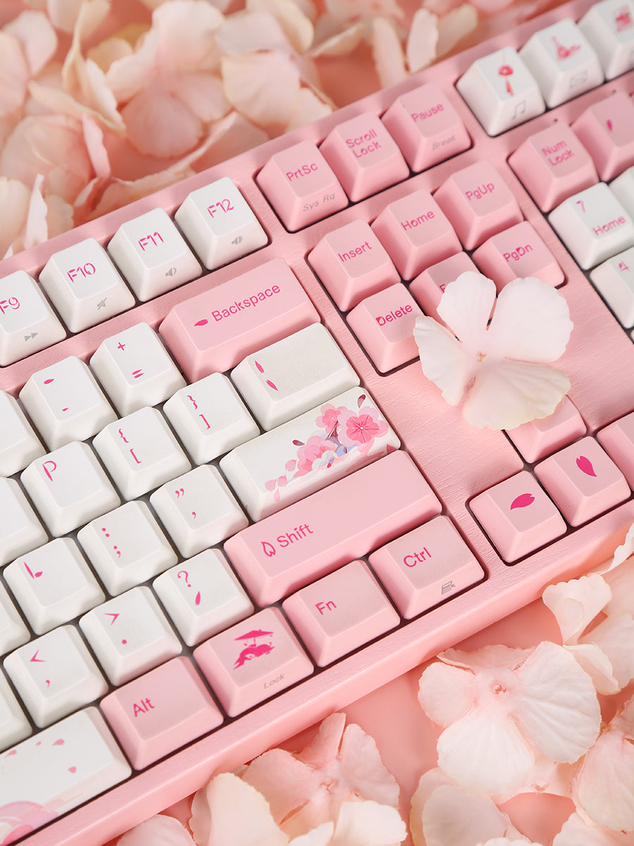 Клавиатура игровая механическая проводная Varmilo Sakura R1 VEM87 EC V2 Daisy, 87 клавиш, ANSI, розовая (A33A042A8A3A01A036) – купить недорого с доставкой по Алматы и Казахстану
