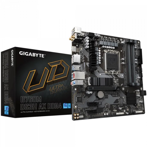 Материнская плата Gigabyte B760M DS3H AX 1.2, LGA1700 – купить недорого с доставкой по Алматы и Казахстану