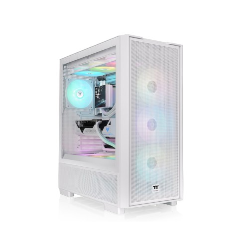 Корпус Thermaltake S380 TG, Midi Tower, белый, без БП