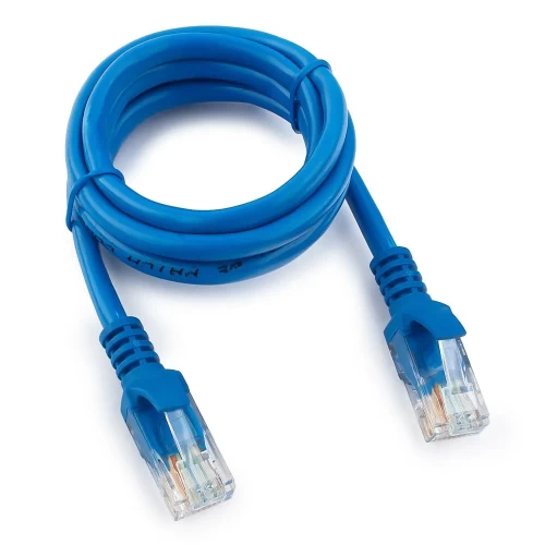 Патч-корд Cablexpert PP12-1M/B, U/UTP кат.5e, 1 м, синий — купить в Казахстане | neom.kz