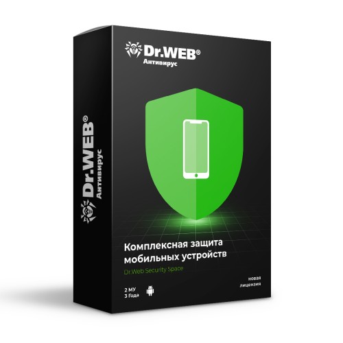 Антивирус Dr.Web Security Space для мобильных устройств 36М 2 МУ новая лицензия — купить в Казахстане | neom.kz