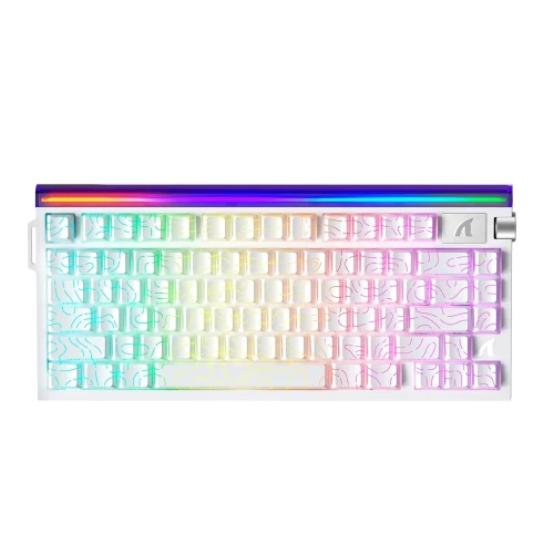 Клавиатура игровая механическая проводная Attack Shark R85 HE Wite Contour, фиолетовая — купить в Казахстане | neom.kz