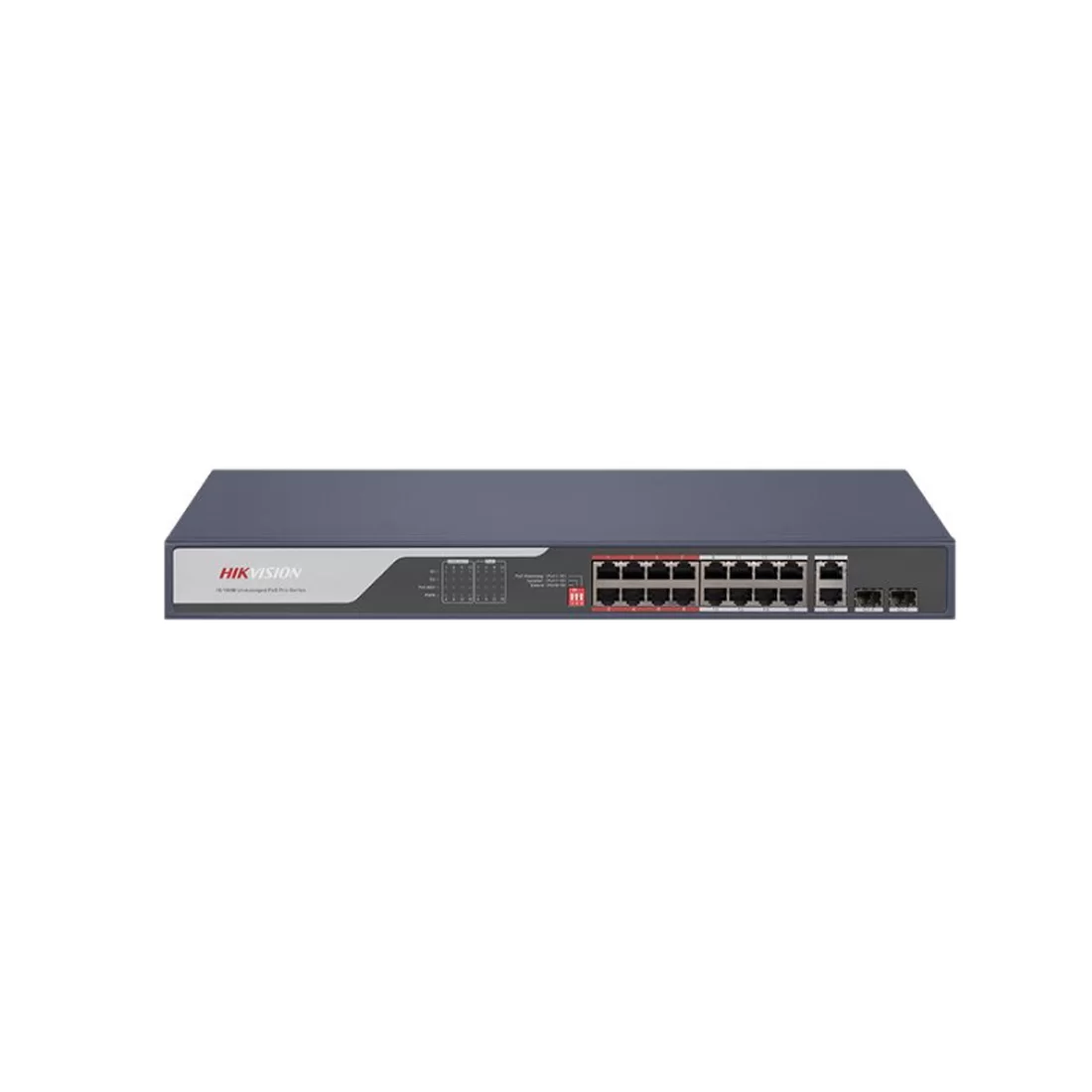 Коммутатор Hikvision DS-3E0318P-E(C), 16 портов 100 Мбит/с, 2×SFP, PoE, неуправляемый – купить недорого с доставкой по Алматы и Казахстану фото 2