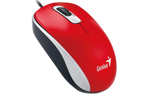 Мышь оптическая  Genius DX-110, Red, G5 – купить недорого с доставкой по Алматы и Казахстану