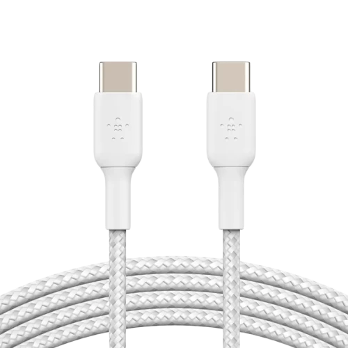 Кабель BELKIN USB-C to USB-C Cable Braided, 1M, White — купить в Казахстане | neom.kz