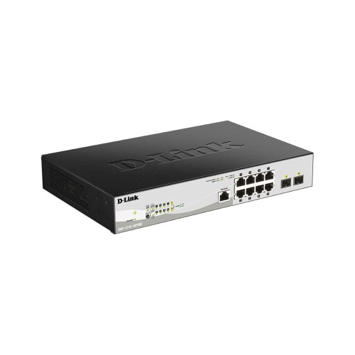 Коммутатор D-Link DGS-1210-10P/ME/B1A, 8 портов 1 Гбит/с, 2×SFP, PoE+, управляемый L2 — купить в Казахстане | neom.kz